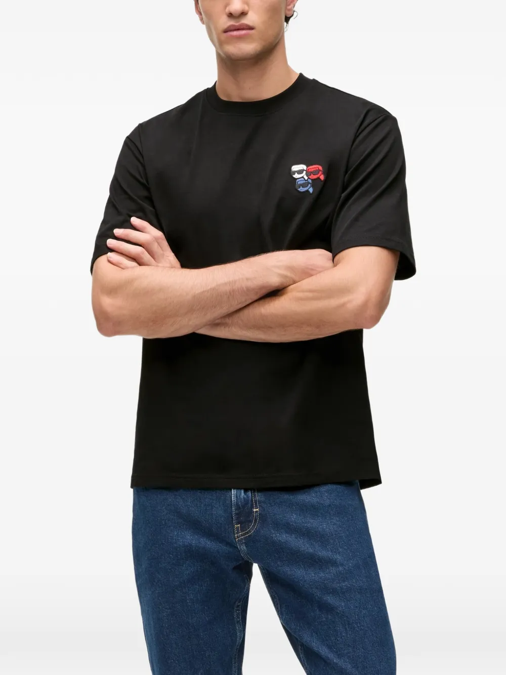 Karl Lagerfeld Ikon trio T-shirt Zwart