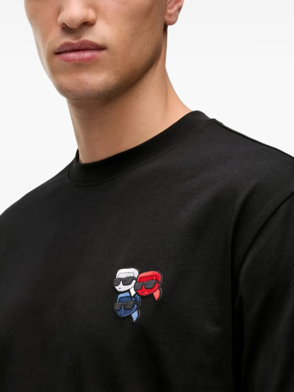 Karl Lagerfeld Ikon trio T-shirt Zwart