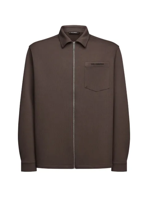 Karl Lagerfeld chest pocket jersey overshirt