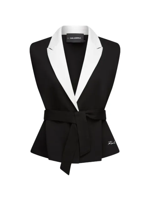 Karl Lagerfeld veston à revers contrastants
