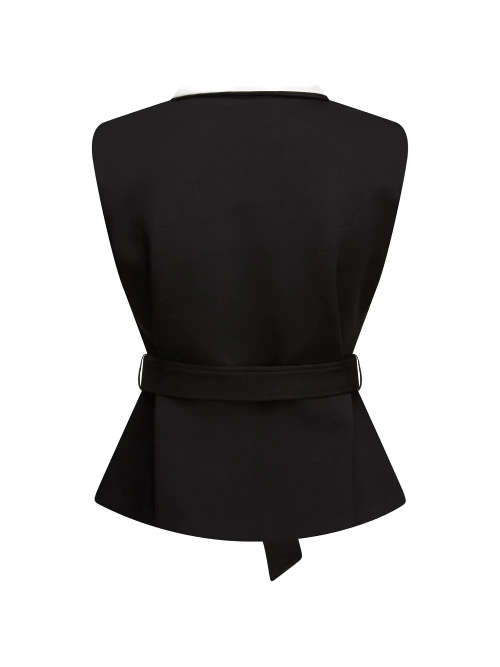 Karl Lagerfeld contrast-lapel waistcoat Zwart