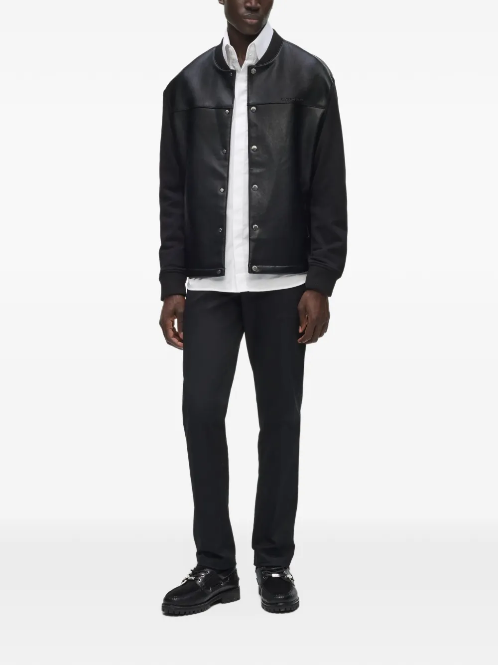 Karl Lagerfeld Varsity bomber sweatshirt Zwart