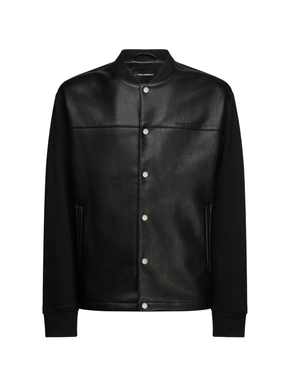 Karl Lagerfeld Felpa bomber Varsity - Nero