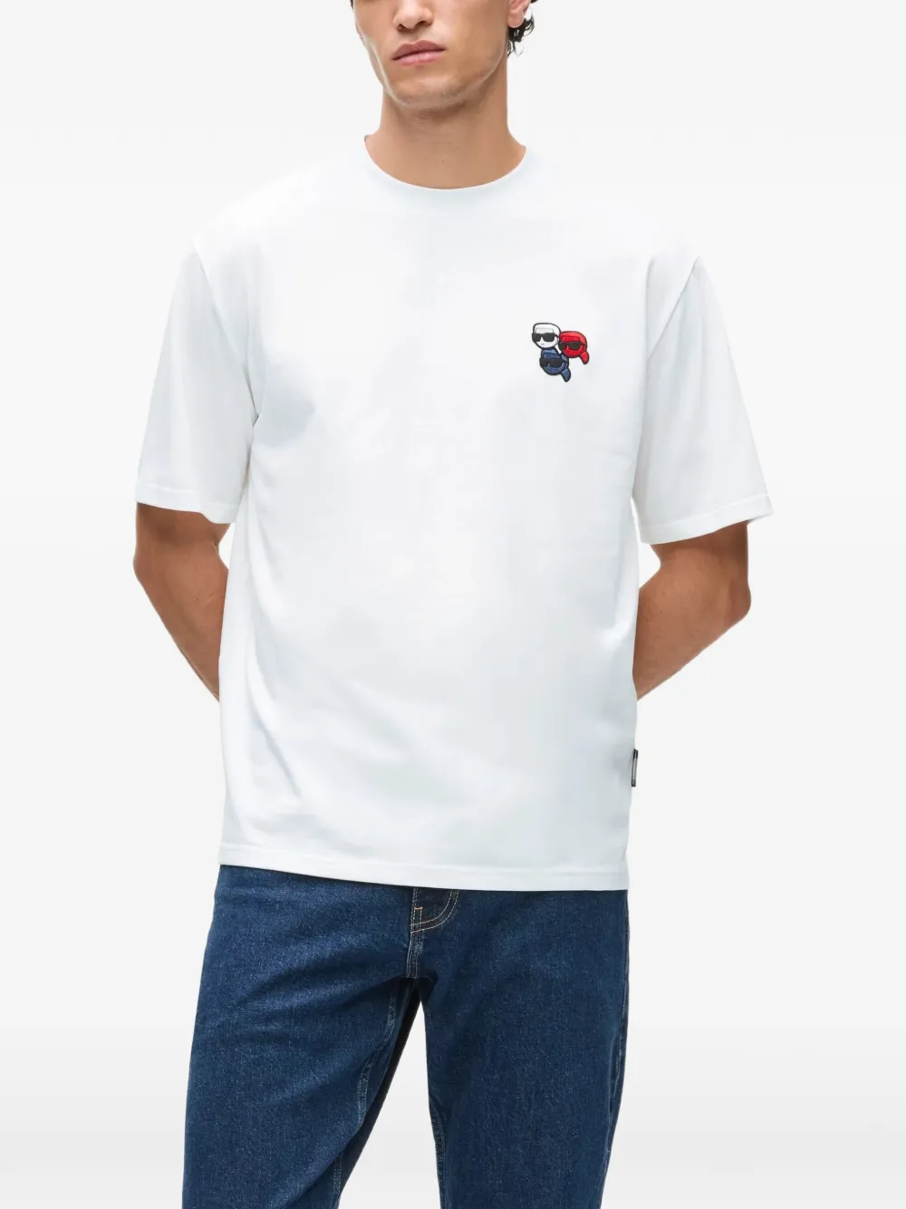 Karl Lagerfeld Ikon trio T-shirt Wit