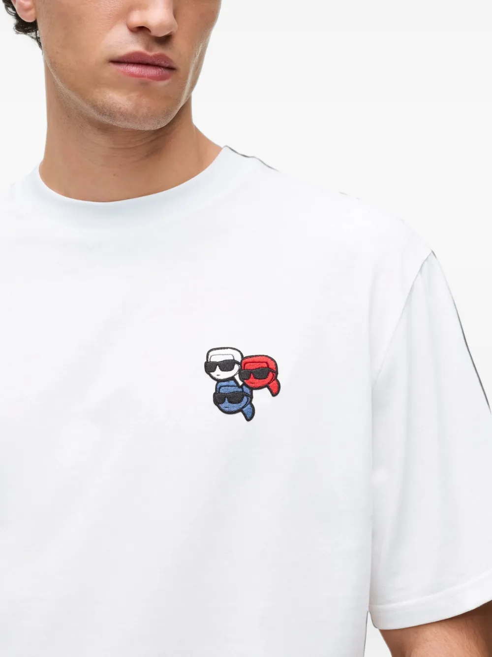Karl Lagerfeld Ikon trio T-shirt Wit