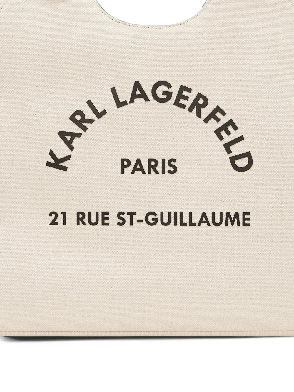 Karl Lagerfeld Rue St-Guillaume chain tote bag Beige