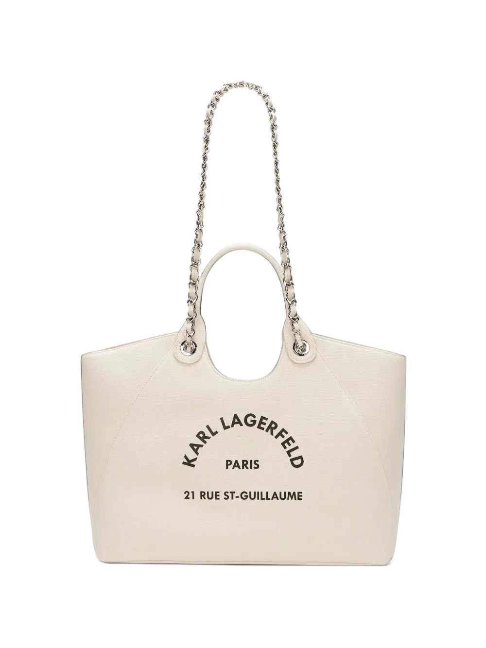 Karl Lagerfeld Rue St-Guillaume chain tote bag - Toni neutri