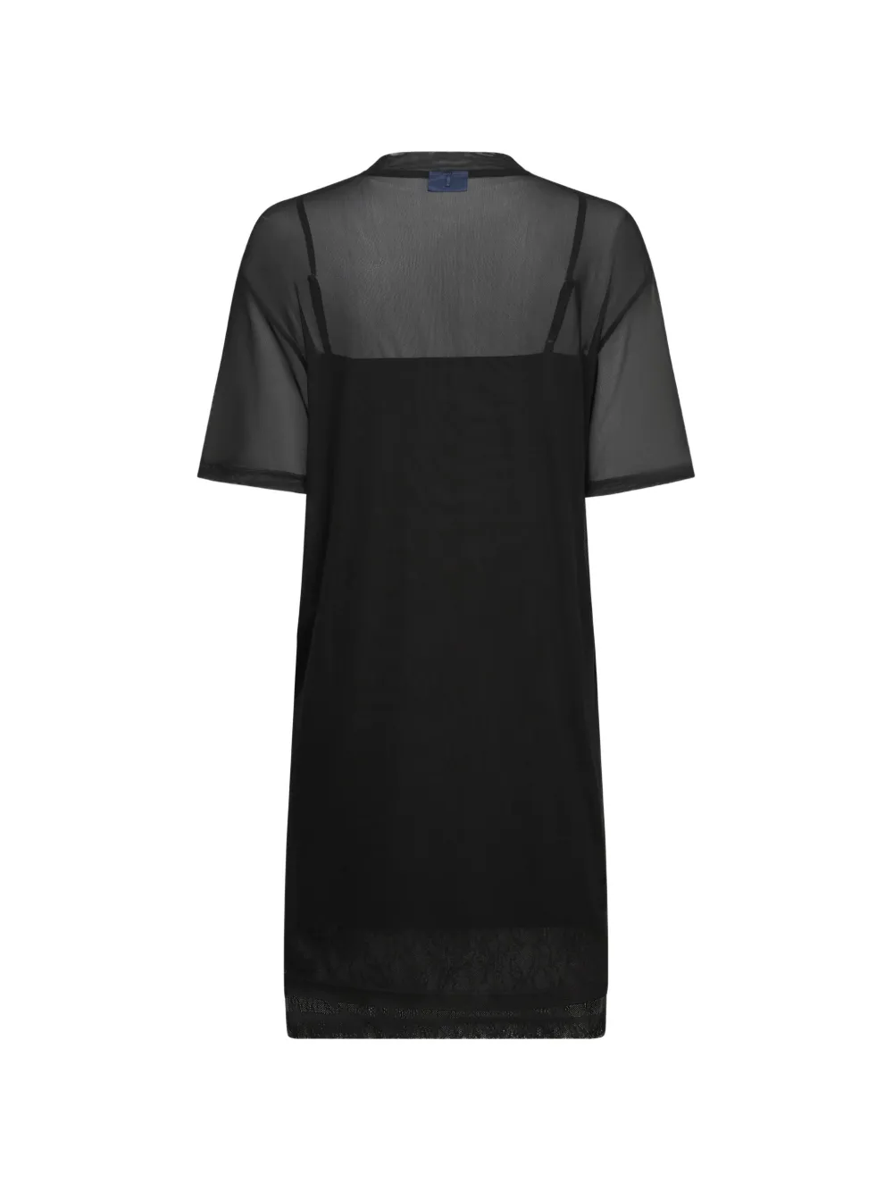 Karl Lagerfeld Jeans layered-detail mini dress Zwart