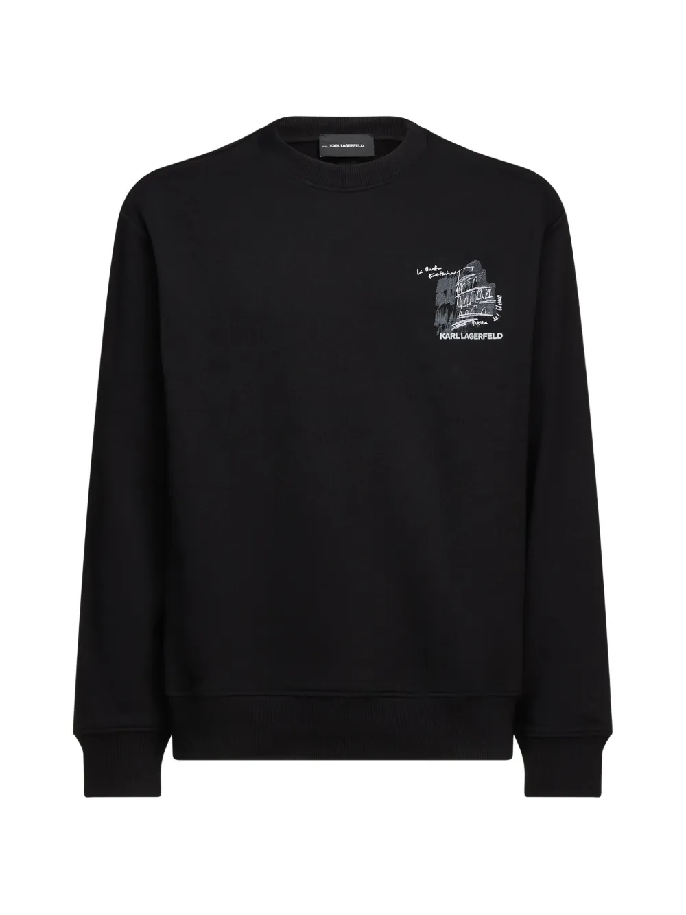Karl Lagerfeld Sketches of Rome sweatshirt - Nero