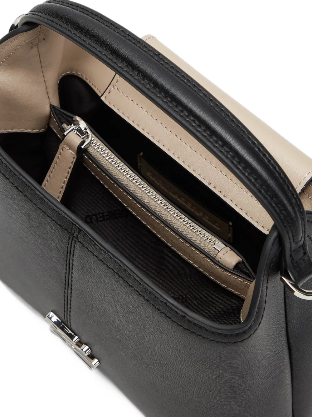 Karl Lagerfeld Kleine K Autograph shopper met ketting Zwart