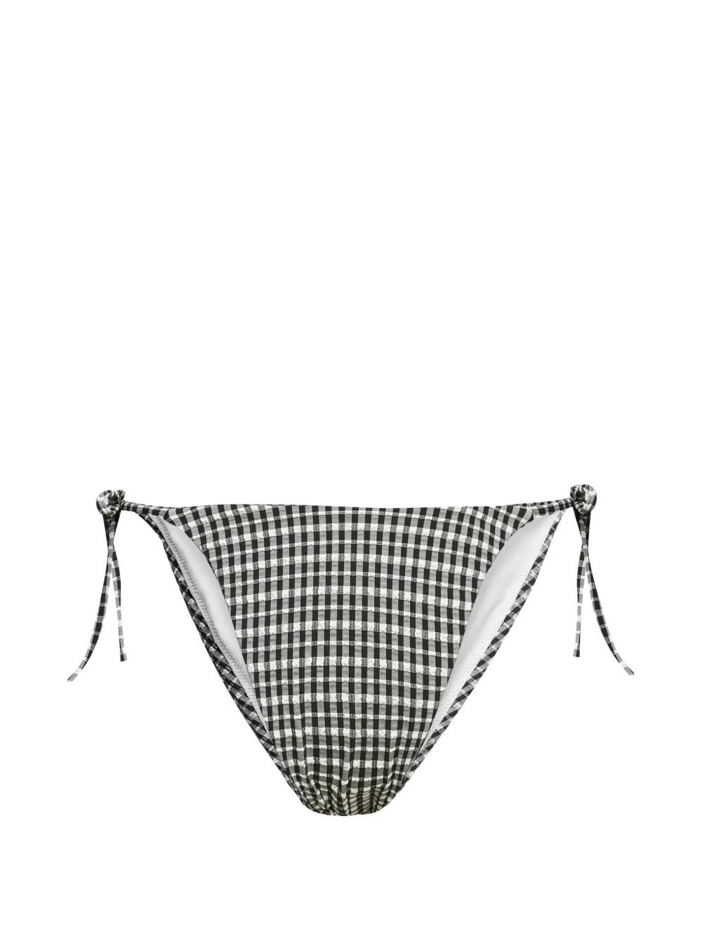 Karl Lagerfeld Ikon gingham bikini bottoms - Schwarz