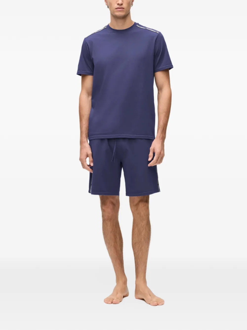 Karl Lagerfeld logo-tape pajamas Blauw