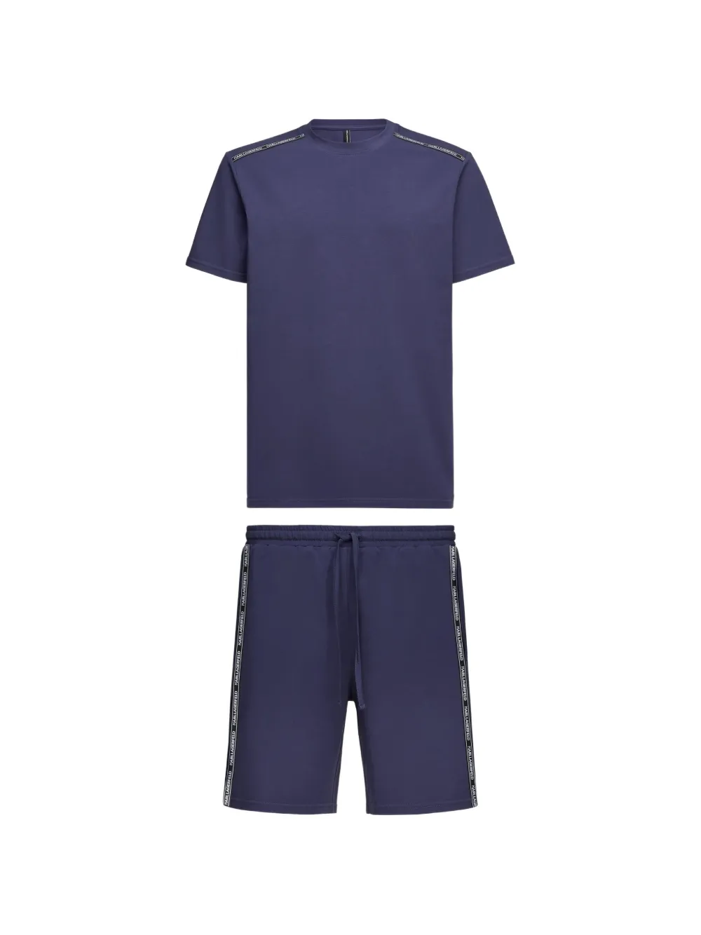 Karl Lagerfeld logo-tape pajamas - Blau