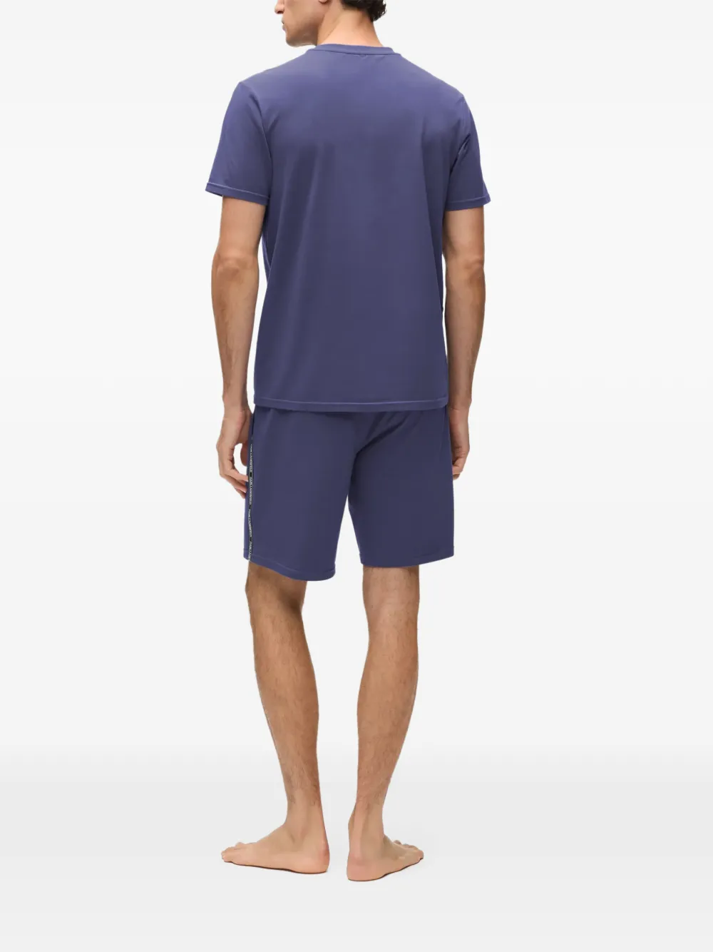 Karl Lagerfeld logo-tape pajamas Blauw