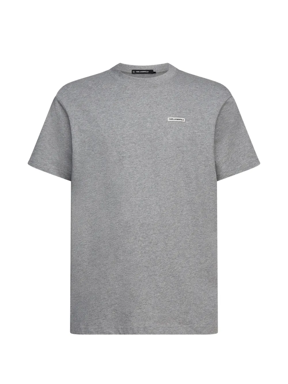 Karl Lagerfeld logo-patch T-shirt - Grau