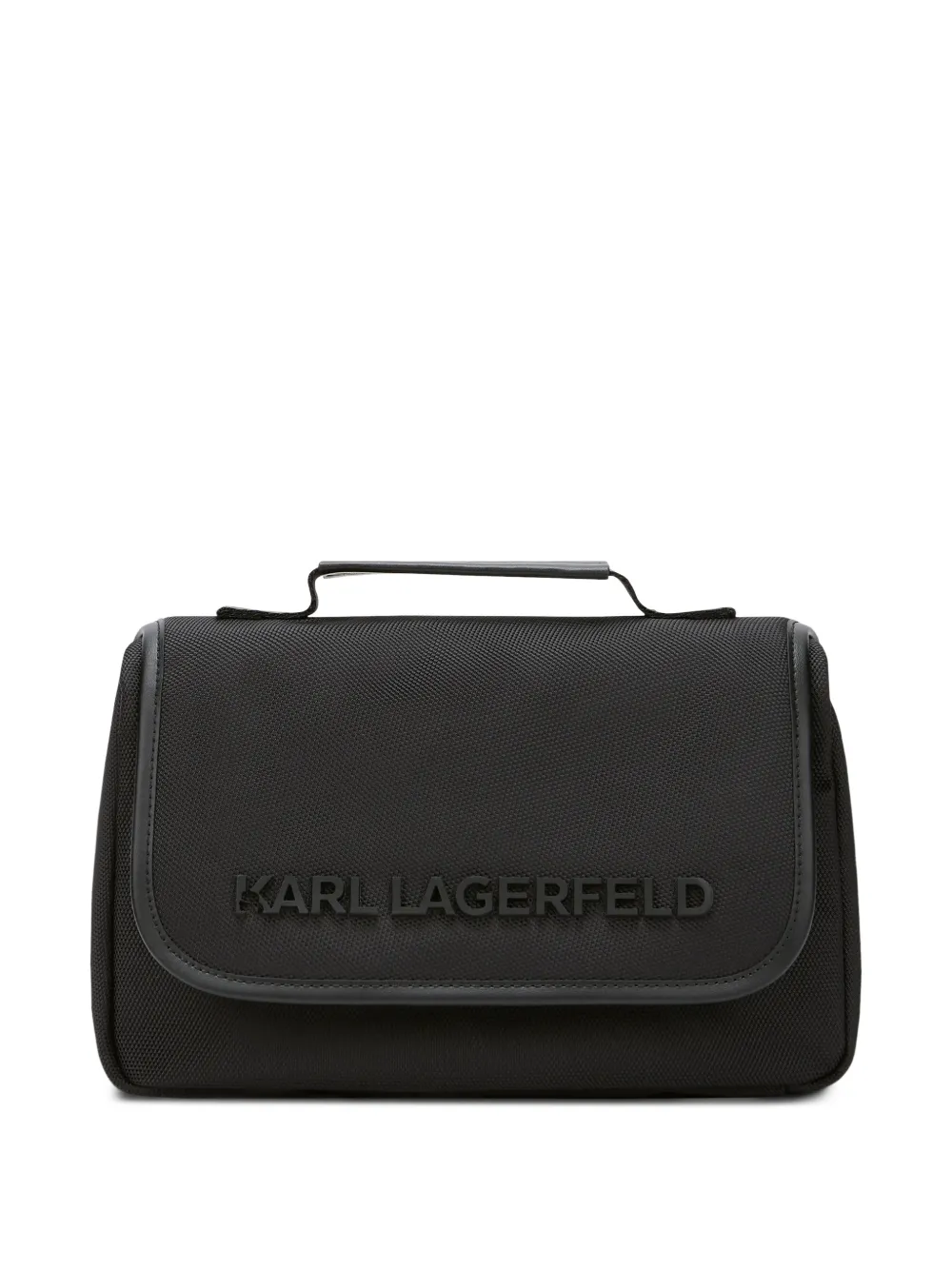 Karl Lagerfeld K Nomad logo-embossed wash bag Zwart