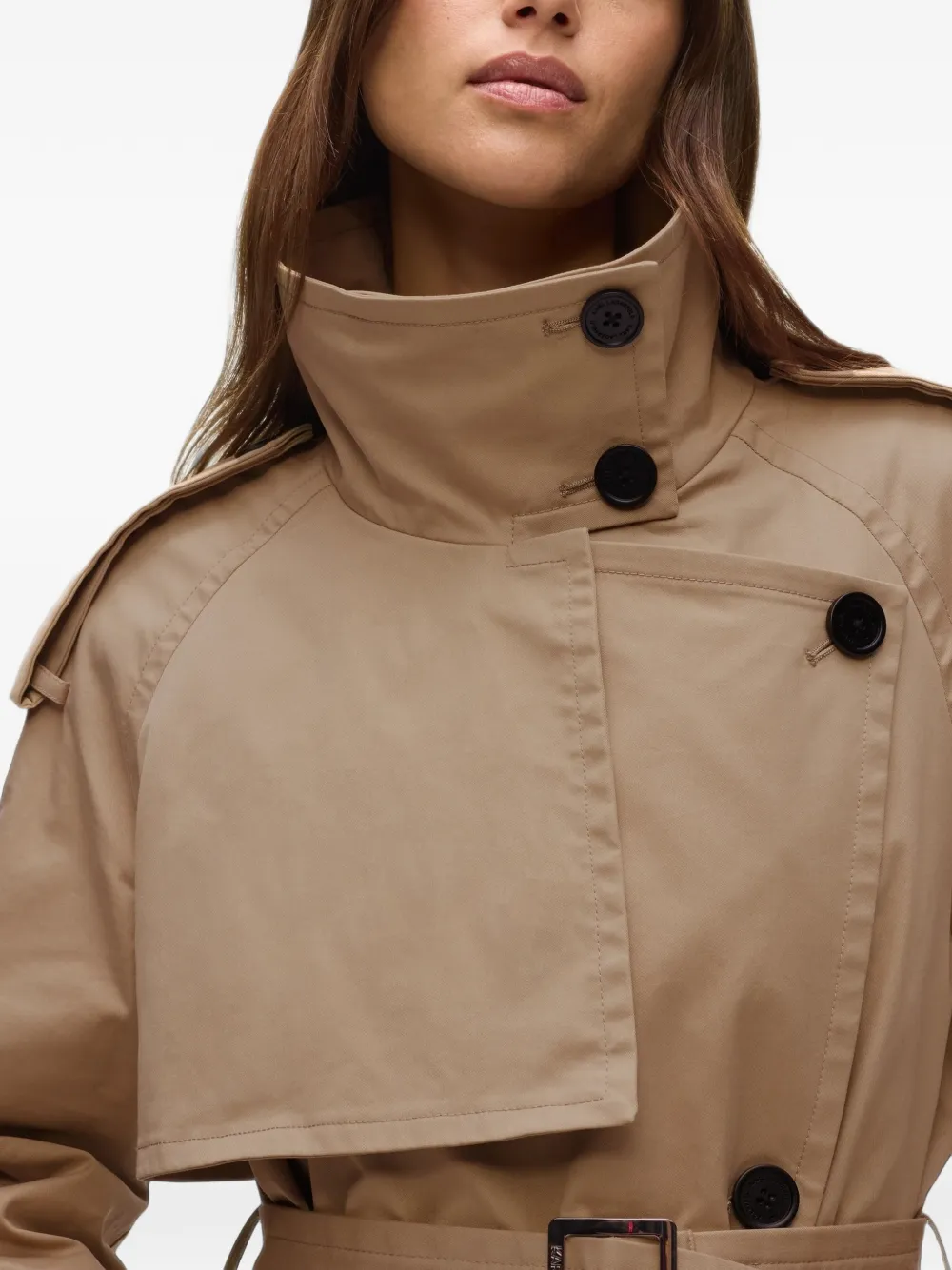 Karl Lagerfeld belted trench coat Beige