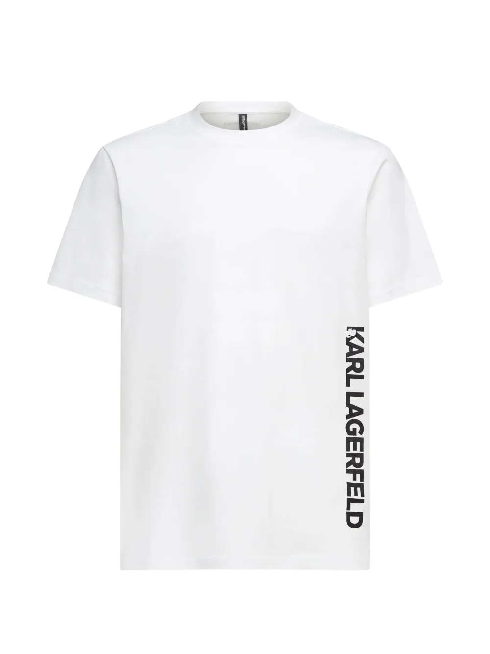 Karl Lagerfeld Vertical logo beach T-shirt - Weiß