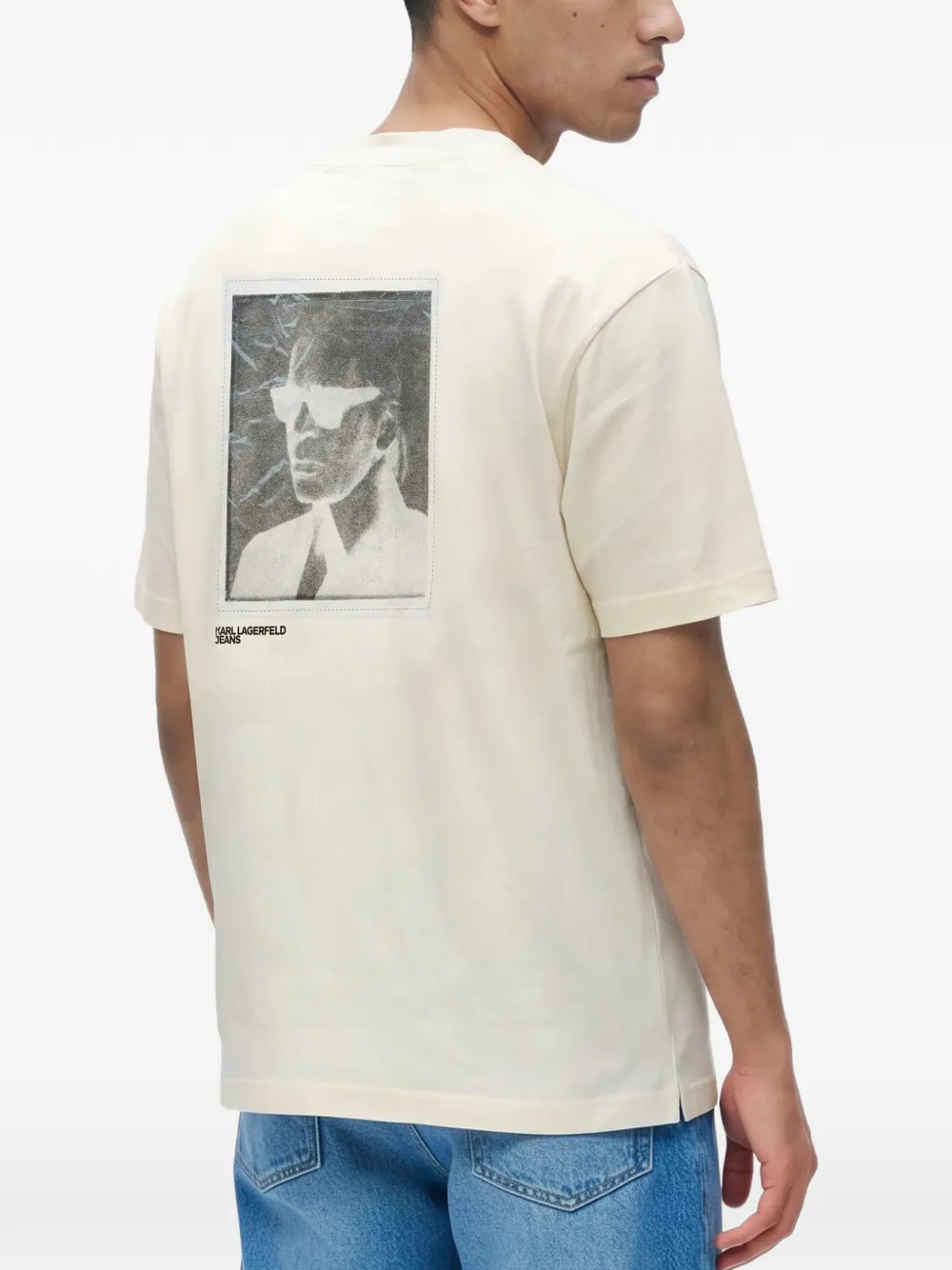 Karl Lagerfeld Jeans Karl-print T-shirt Beige