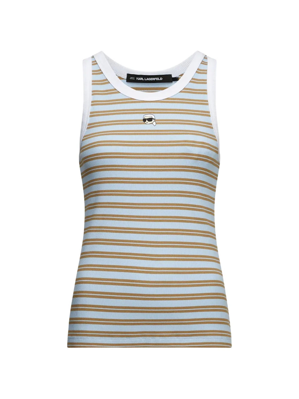 Karl Lagerfeld Ikon striped tank top - Blu