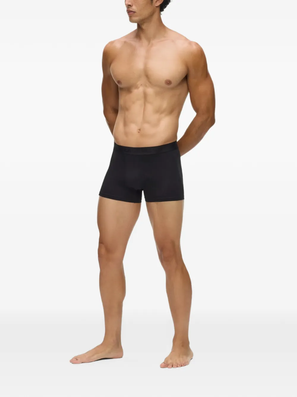 Karl Lagerfeld Drie boxershorts met logoband Blauw