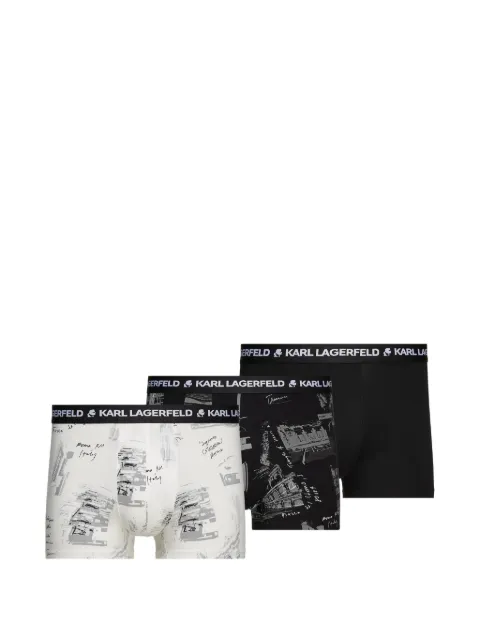 Karl Lagerfeld lot de trois boxers Sketches of Rome