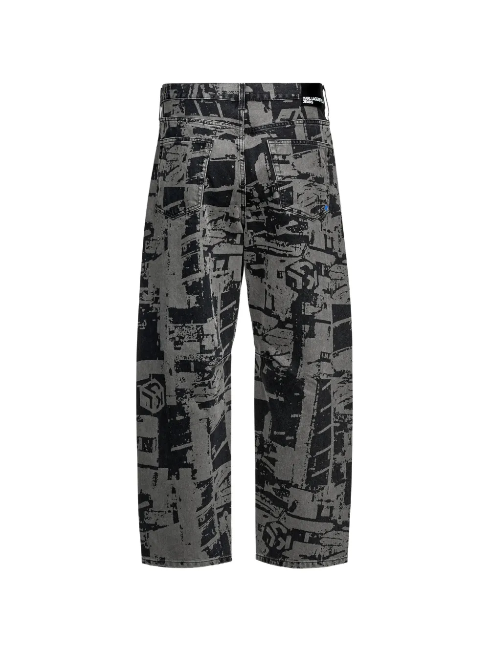 Karl Lagerfeld Jeans Cityscape jeans met barrelpijpen Grijs