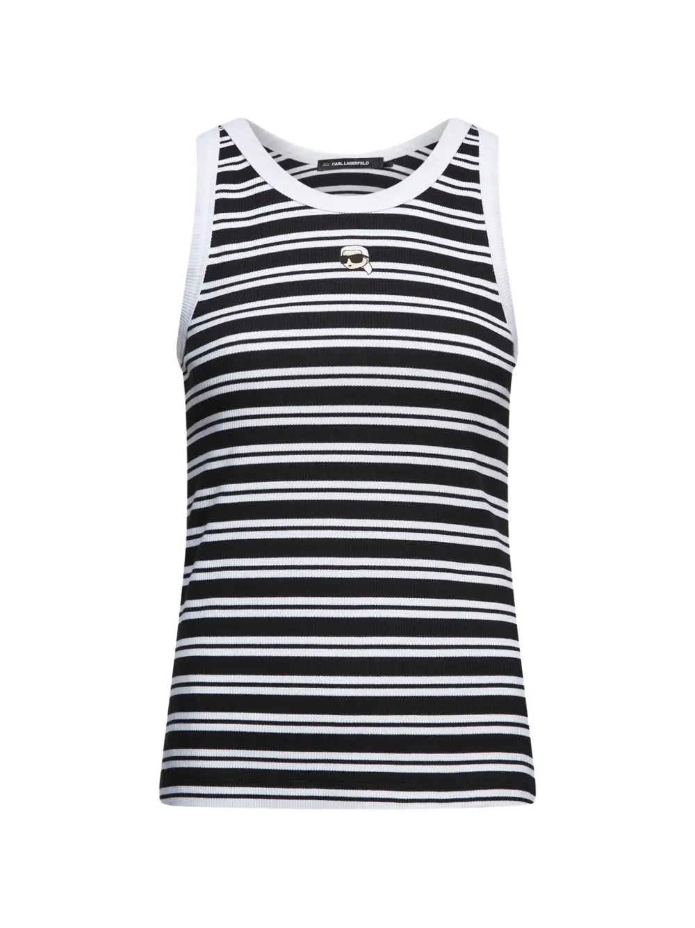 Karl Lagerfeld Ikon striped tank top - Nero