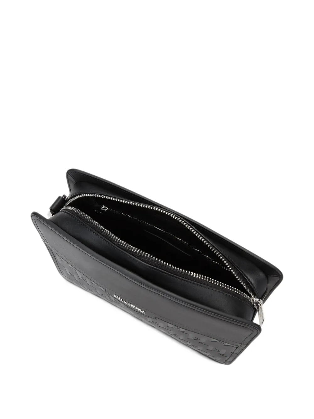 Karl Lagerfeld K Loom leather pouch Zwart