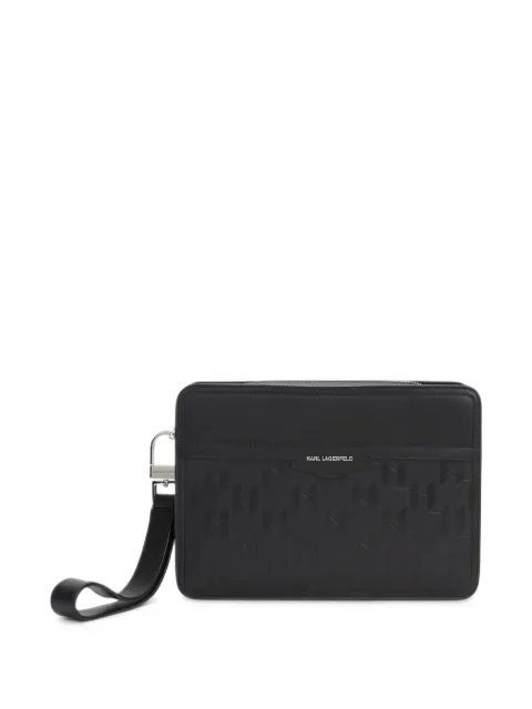 Karl Lagerfeld K/Loom leather pouch