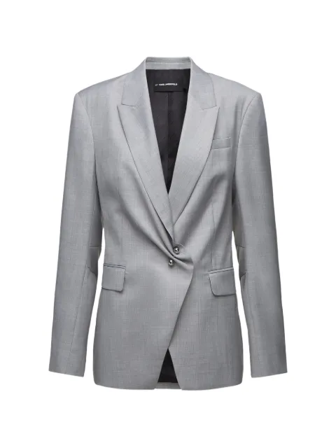 Karl Lagerfeld blazer con detalle perforado