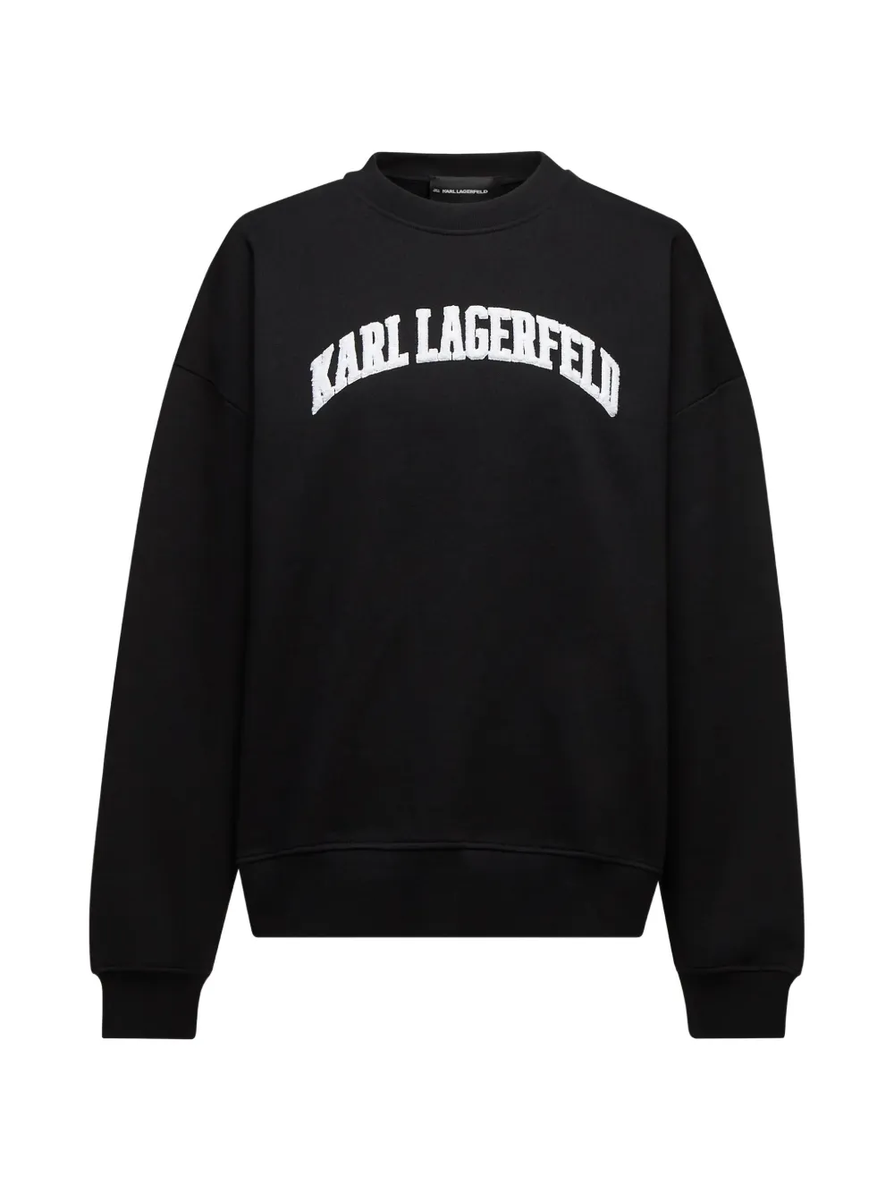 Karl Lagerfeld logo-embroidered sweatshirt - Schwarz
