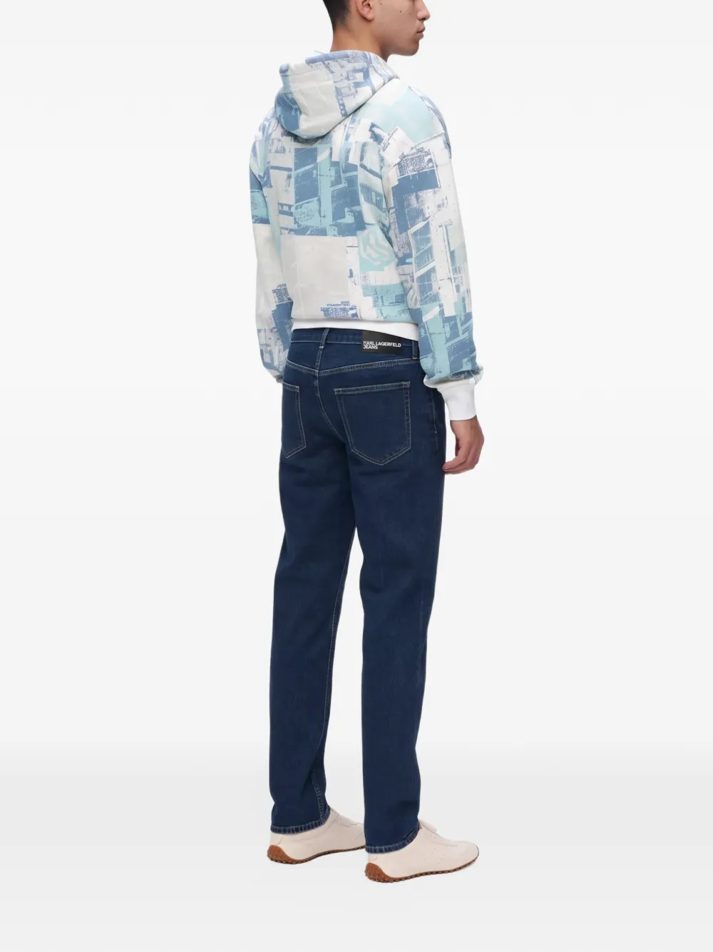Karl Lagerfeld Jeans slim-fit jeans Blauw