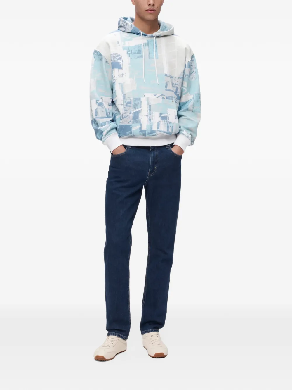 Karl Lagerfeld Jeans slim-fit jeans Blauw
