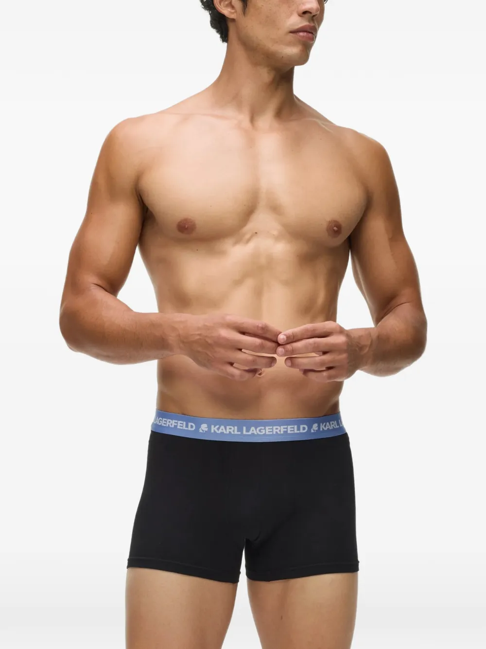 Karl Lagerfeld Boxershort met logoband Zwart