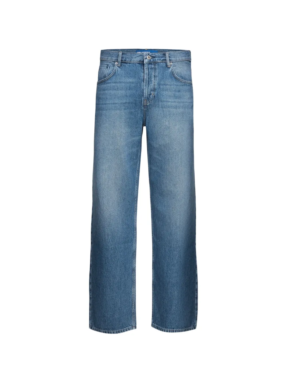 Karl Lagerfeld Jeans washed-effect relaxed-fit jeans - Blu