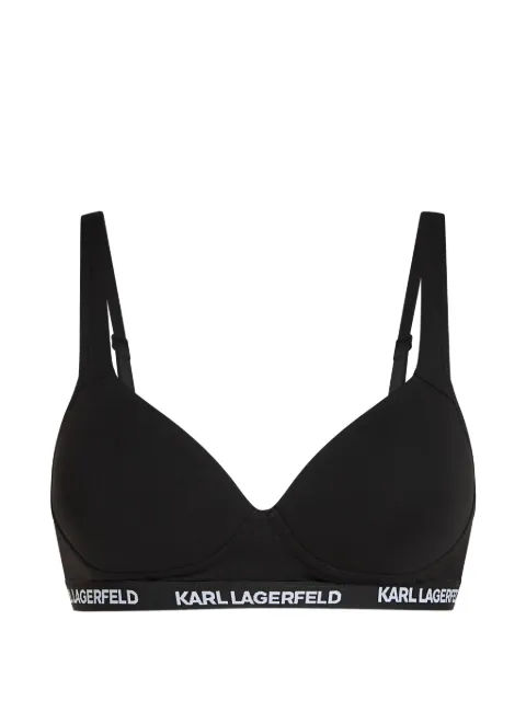 Karl Lagerfeld brasier capitonado con logo