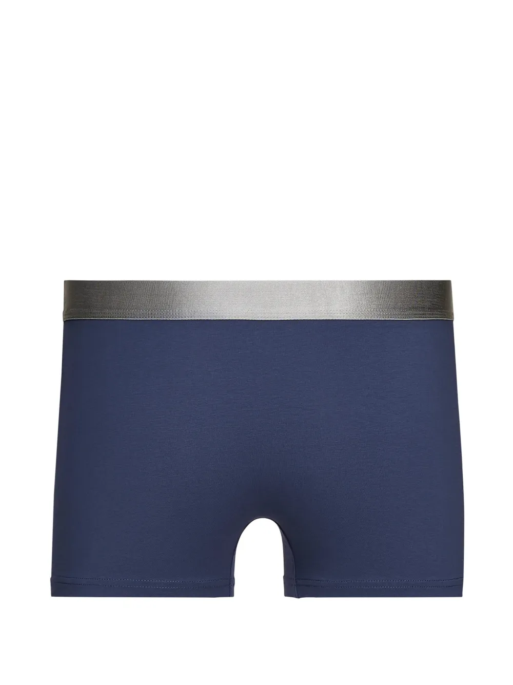 Karl Lagerfeld Drie metallic trunks met logo Blauw