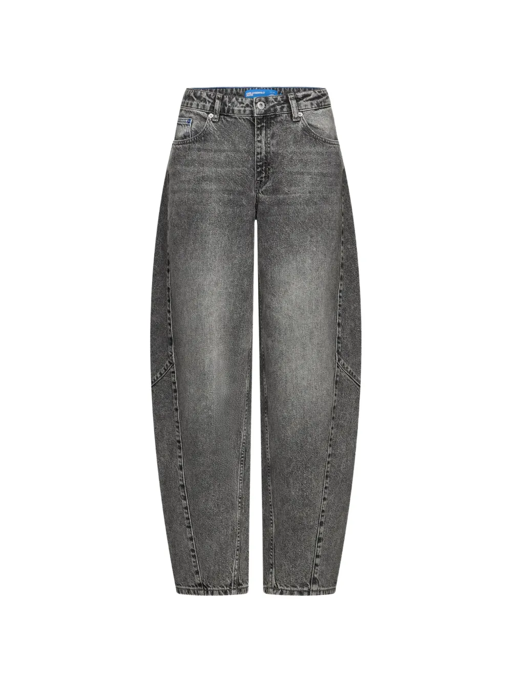 Karl Lagerfeld Jeans Jeans barrel con pinces - Nero