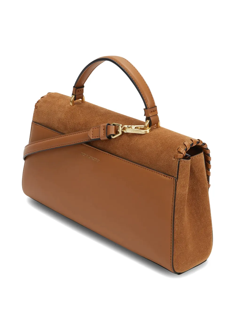 Karl Lagerfeld K Autograph whipstitch-trim tote bag Bruin