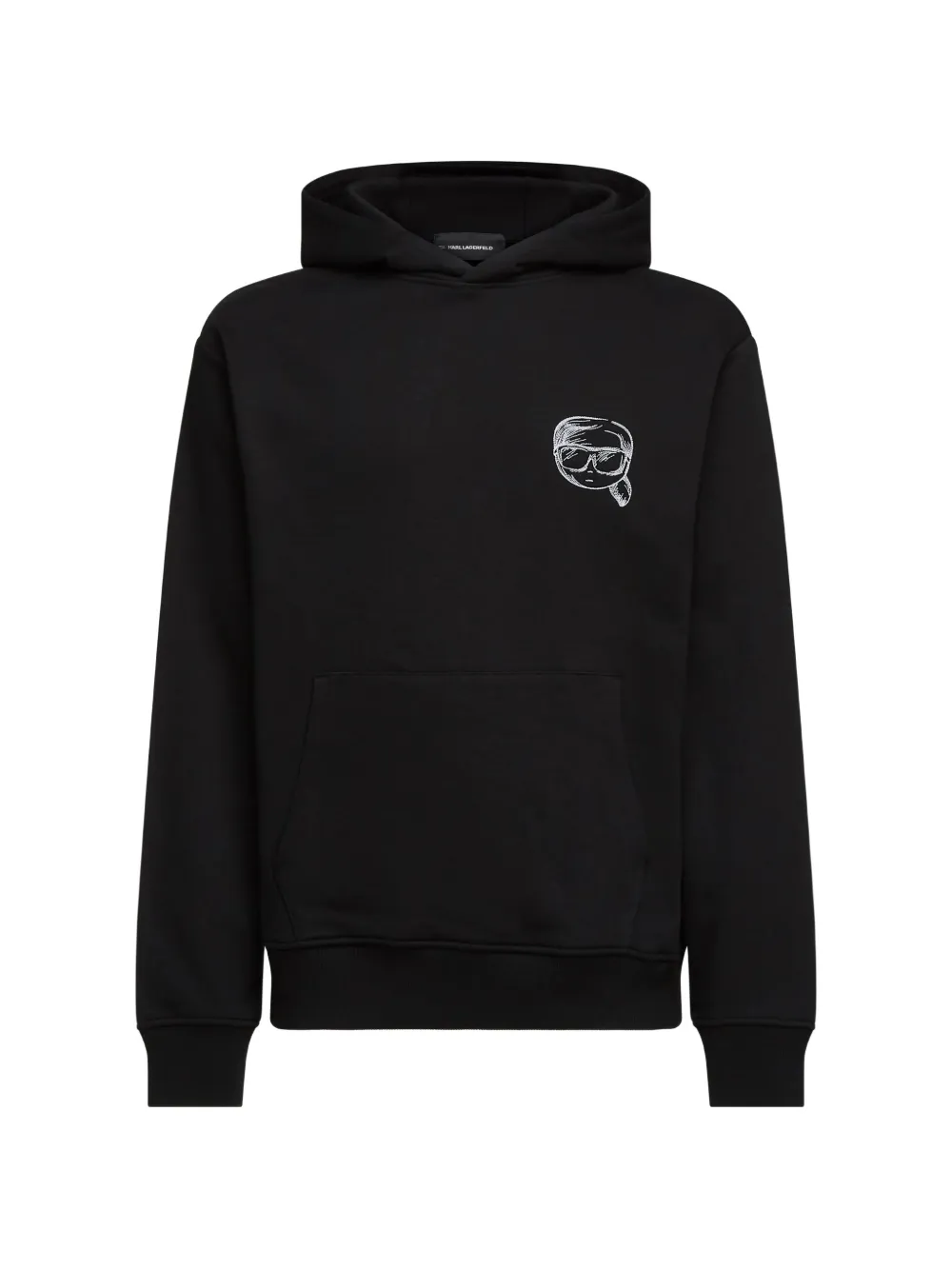 Karl Lagerfeld Ikon sketch hoodie - Black