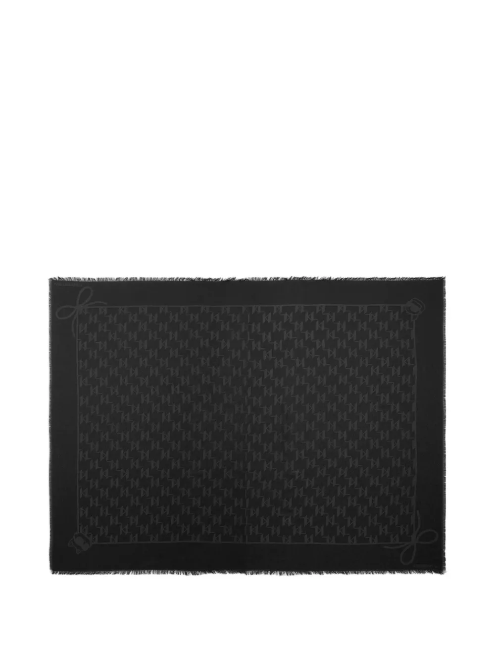 Karl Lagerfeld Ikon shimmer scarf Zwart