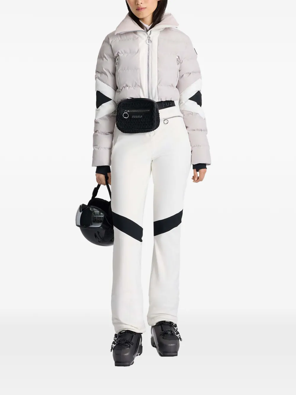 Fusalp Clarisse quilted ski suit Wit
