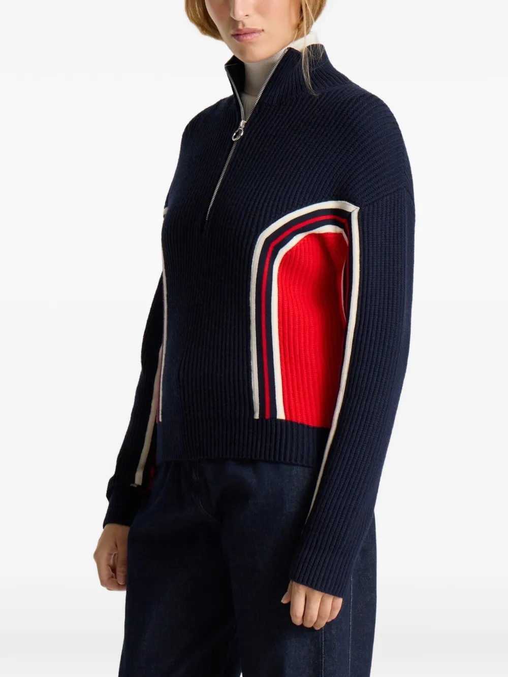 Fusalp Mirala colour-block sweater Blauw