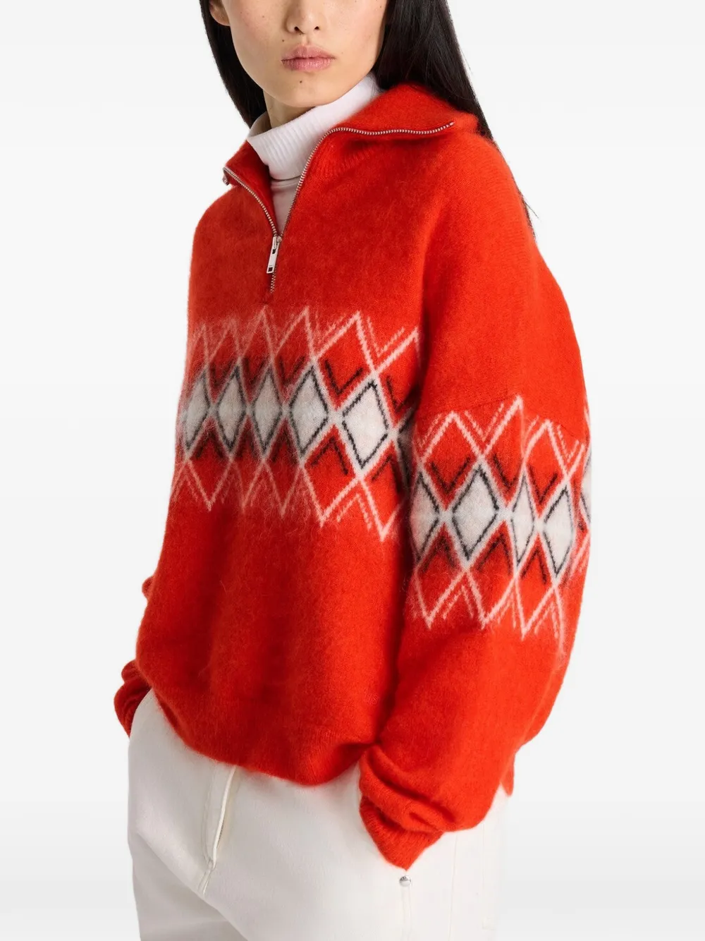 Fusalp Mireva Sweater in Red, view 4
