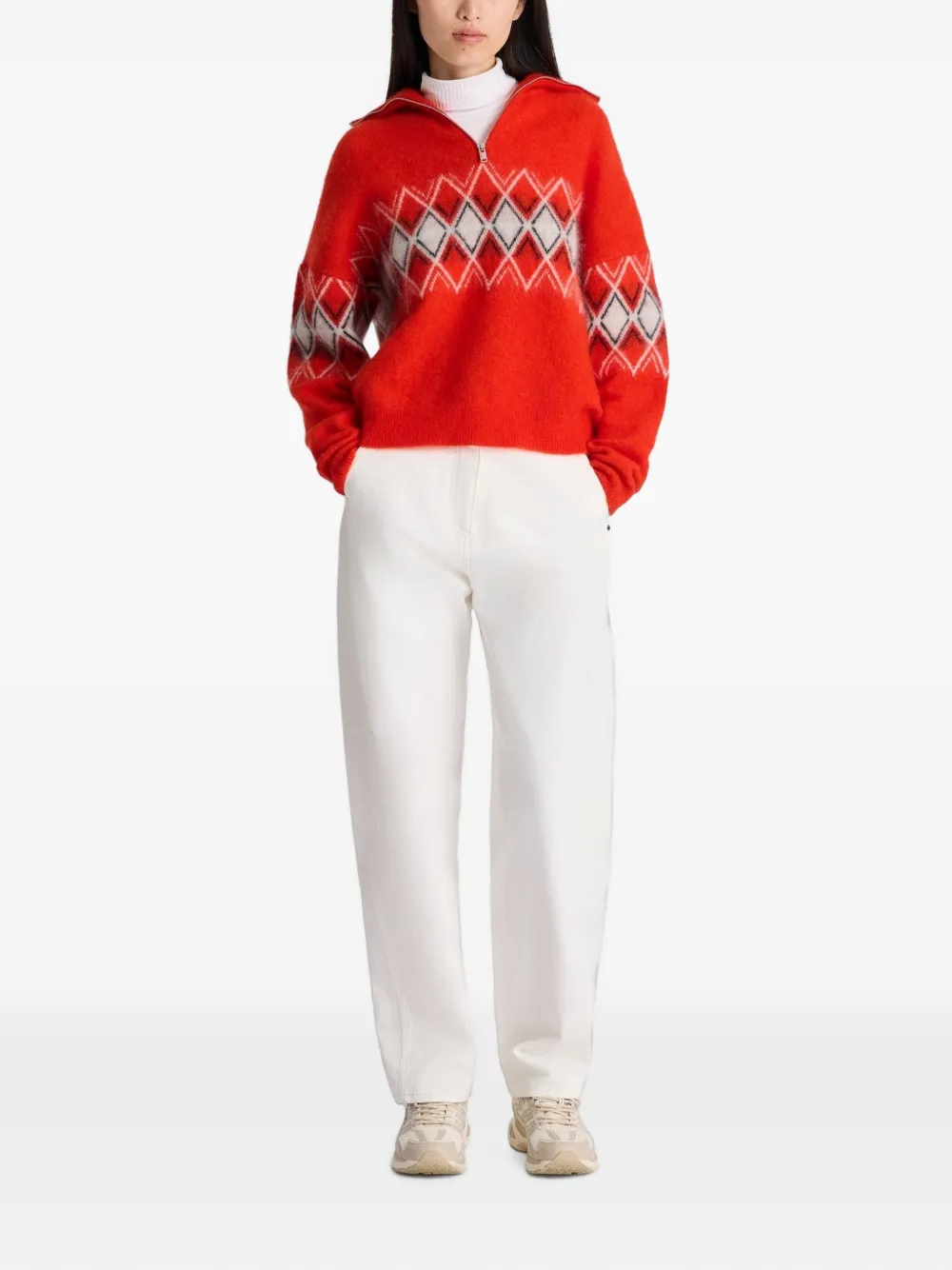 Fusalp Mireva Sweater in Red, view 2