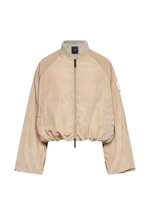 AFTER LABEL cropped zip-up bomber jacket
