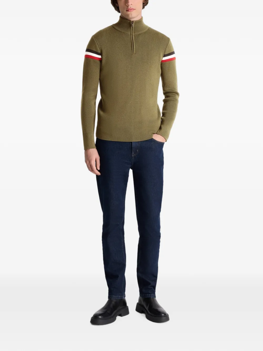 Fusalp Wengen zip-neck sweater Groen