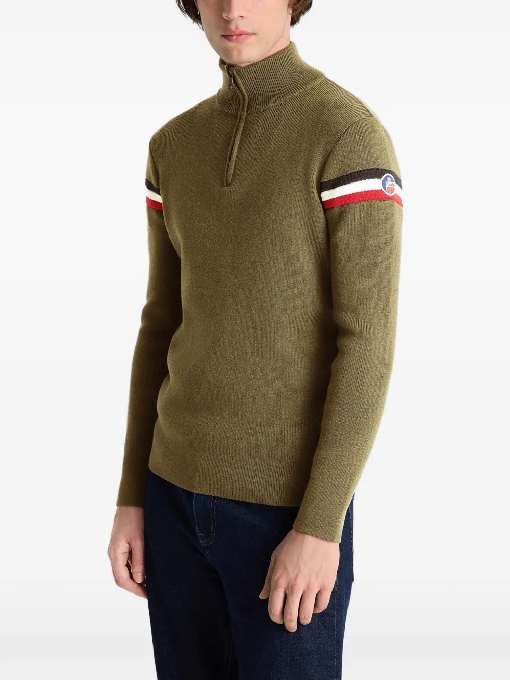 Fusalp Wengen zip-neck sweater Groen