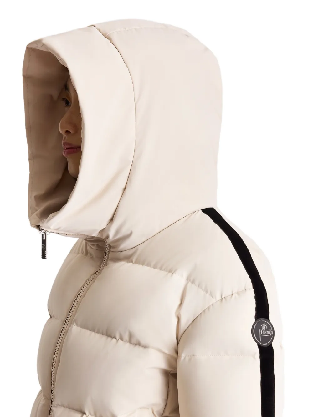Fusalp Barsy hooded puffer jacket Beige